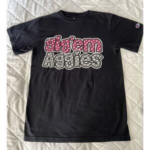 VTG Texas A&M Aggies T-Shirt Womens Small Champion 90’s Gig’em Aggies